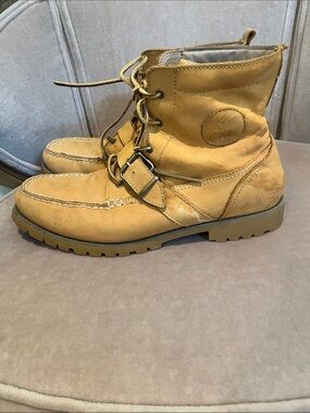 POLO RALPH LAUREN TAN MENS RANGER BOOTS SIZE 12D
Good preowned condition.